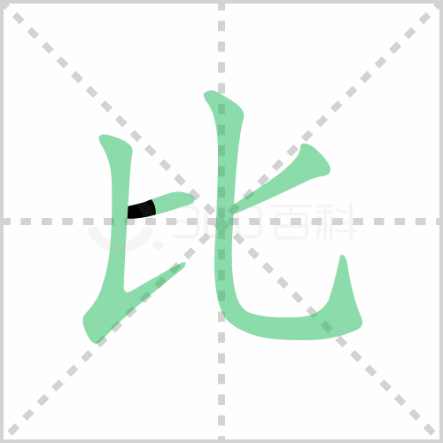 比字筆畫順序和拼音