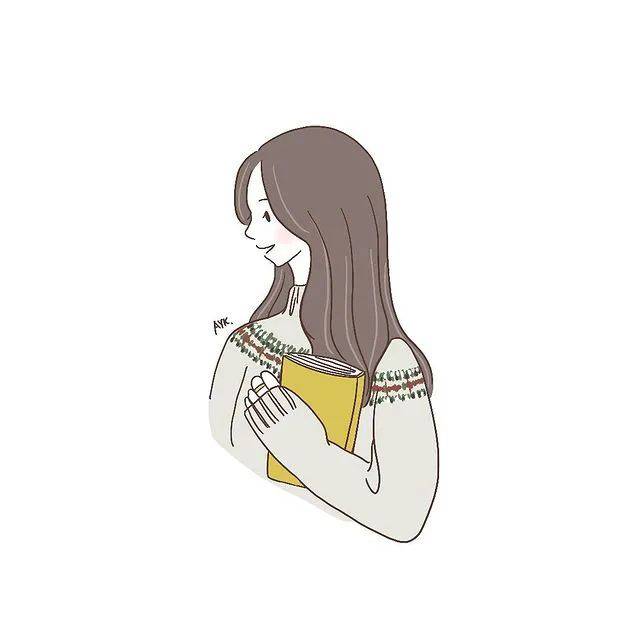 小清新簡筆畫女生微信頭像(女生ins文藝風頭像)