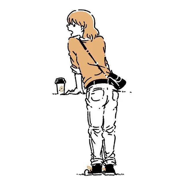 小清新簡筆畫女生微信頭像(女生ins文藝風頭像)