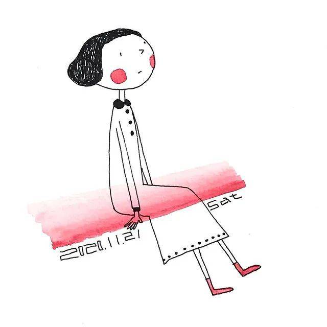 小清新簡筆畫女生微信頭像(女生ins文藝風頭像)