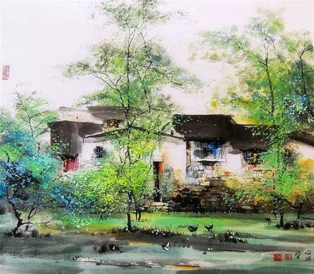 靜謐優美——一組讓人心靈寧靜的唯美國畫作品（圖）