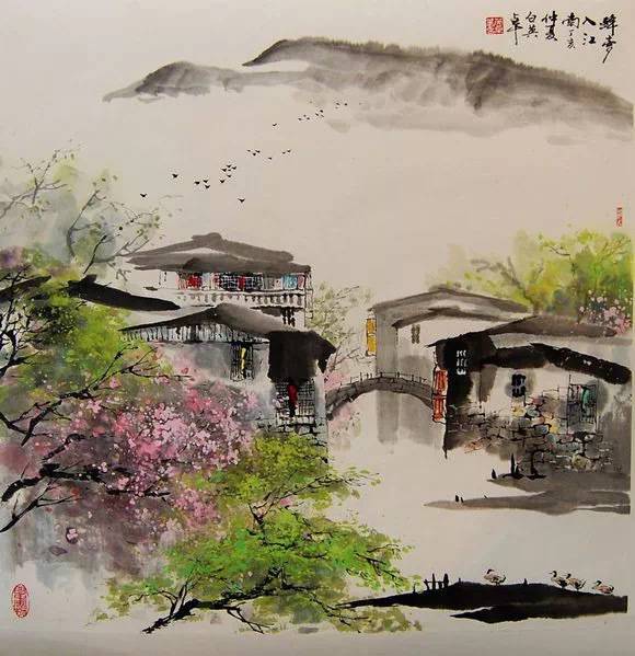 靜謐優美——一組讓人心靈寧靜的唯美國畫作品（圖）