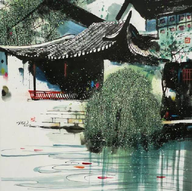 靜謐優美——一組讓人心靈寧靜的唯美國畫作品（圖）