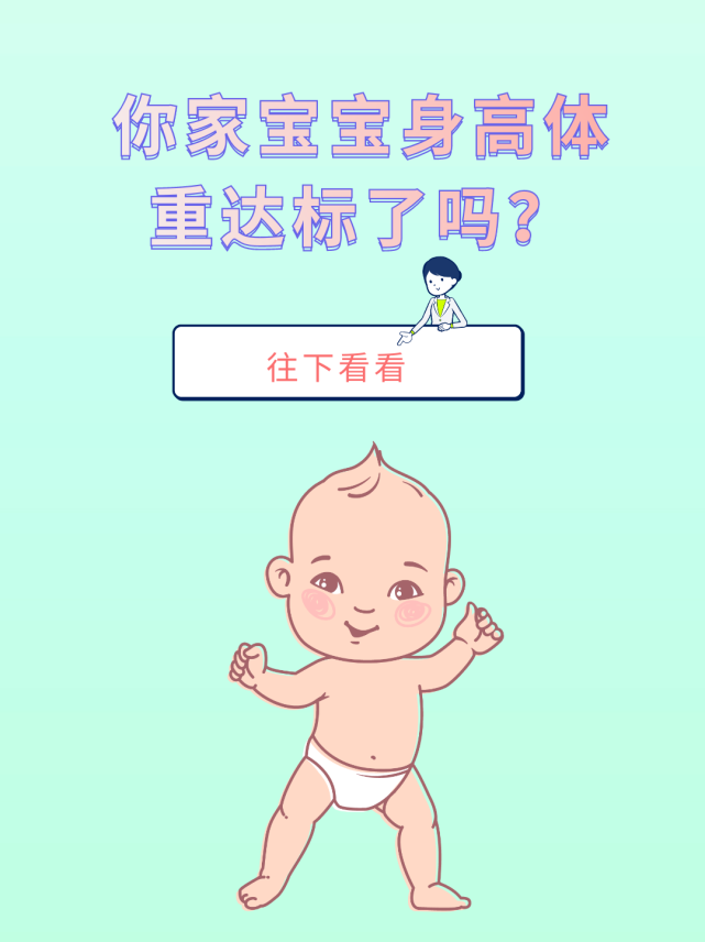 嬰兒體重增長標(biāo)準(zhǔn)表12個(gè)月(男女寶寶身高體重達(dá)標(biāo)參考圖)