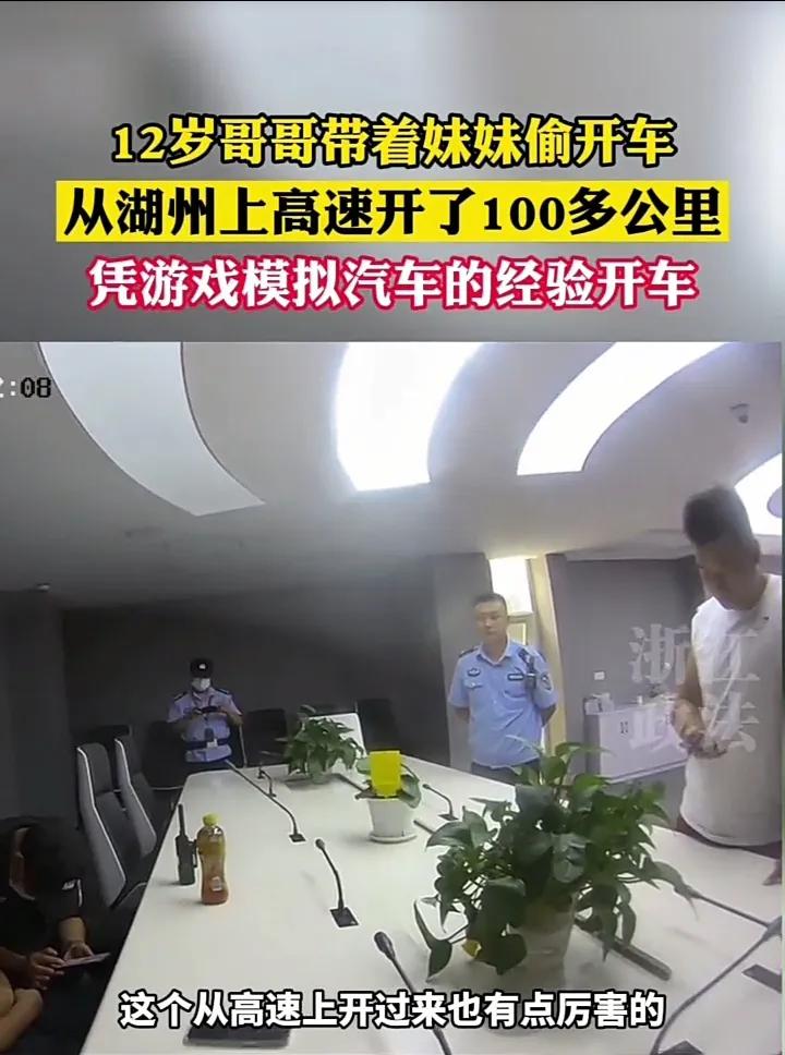 12歲哥哥帶妹妹上高速(一個(gè)敢開一個(gè)敢坐)