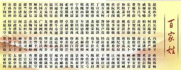 中國稀有姓氏有哪些(中國十大罕見的姓人口排行榜)